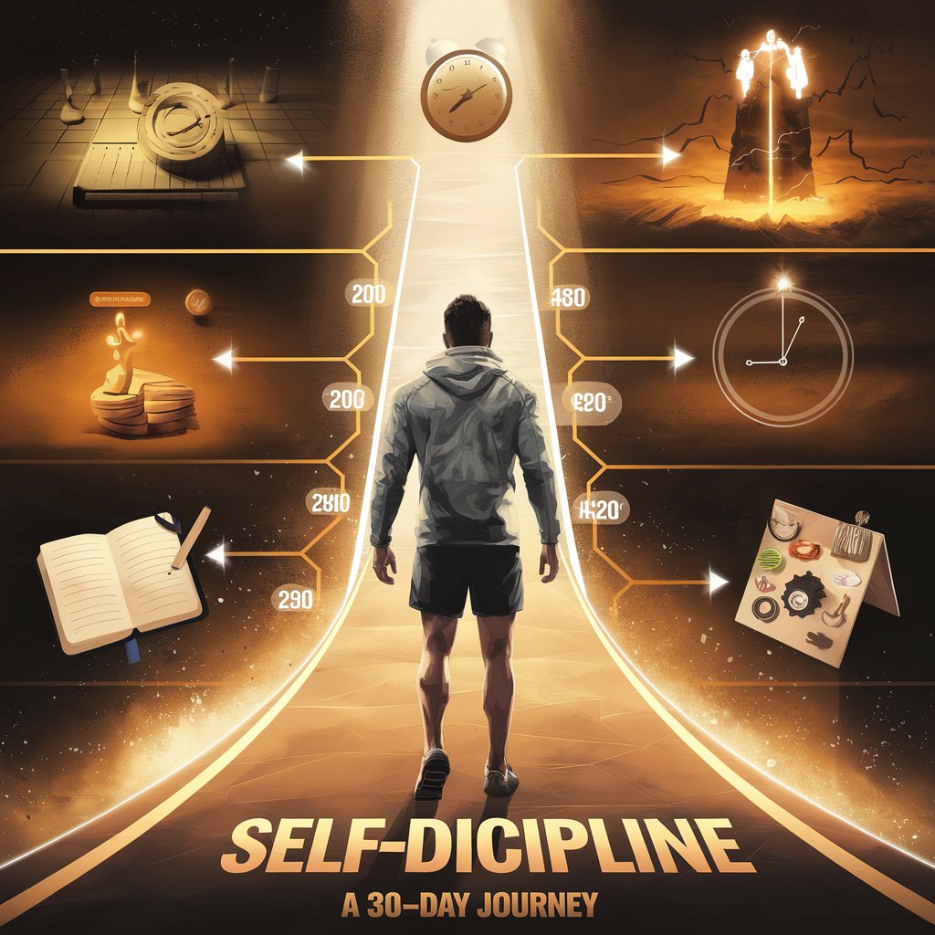 A person journaling and setting goals to build self-discipline in 30 days
